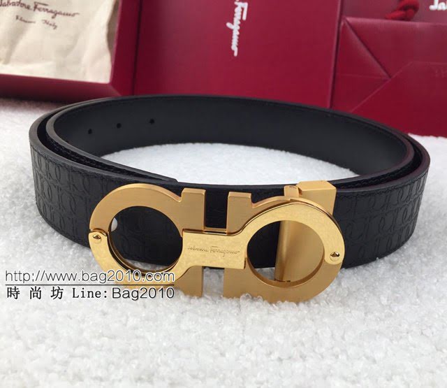 菲拉格慕男士皮帶 Ferragamo雙面牛皮腰帶  jjp2130